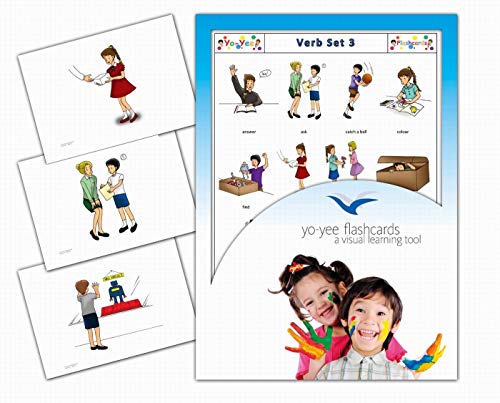 Verbs Flashcards - Set 3 - Verben 3 - Bildkarten in Englisch für den Englischunterricht Verbs Flashcards - Set 3 - Verben 3 - Bildkarten in Englisch für den Englischunterricht von Yo-Yee Flashcards