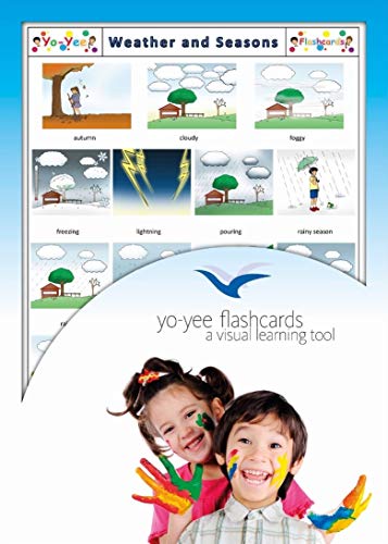 Weather and Seasons Flashcards - Wetter und Jahreszeiten - Bildkarten in Englisch für den Sprachunterricht von Yo-Yee Flashcards