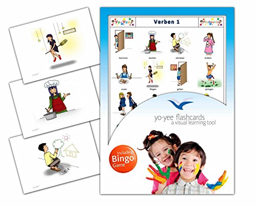 Yo-Yee Flashcards - Bildkarten Verben mit Bingospiel für den Sprachunterricht in Größe DIN A5 - Set 1 - Zur Sprachförderung in Kita, Kindergarten, Schulen und Logopädie Yo-Yee Flashcards - Bildkarten Verben mit Bingospiel für den Sprachunterricht in Größe DIN A5 - Set 1 - Zur Sprachförderung in Kita, Kindergarten, Schulen und Logopädie von Yo-Yee Flashcards