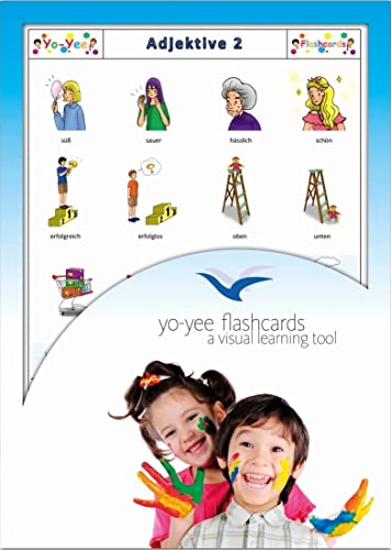 Yo-Yee Flashcards Bildkarten für den Deutschunterricht - Adjektive 2 - Erweitere spielerisch Grundwortschatz, Satzbau und Grammatik - Inklusive Spielideen und Einsatzmöglichkeiten von Yo-Yee Flashcards