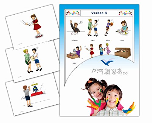 Yo-Yee Flashcards Bildkarten für den Sprachunterricht - Verben 3 - Zur Sprachförderung in Kindergarten und Grundschulen von Yo-Yee Flashcards