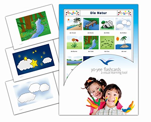 Yo-Yee Flashcards Bildkarten für den Sprachunterricht zur Sprachförderung - Natur - Für Kindergarten und Grundschule von Yo-Yee Flashcards