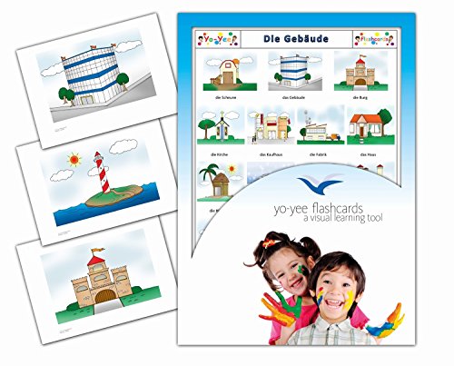 Yo-Yee Flashcards Bildkarten zur Sprachförderung - Gebäude - Erweitere spielerisch Grundwortschatz, Satzbau und Grammatik - Für Kita, Kindergarten, Grundschule oder Logopädie Yo-Yee Flashcards Bildkarten zur Sprachförderung - Gebäude - Erweitere spielerisch Grundwortschatz, Satzbau und Grammatik - Für Kita, Kindergarten, Grundschule oder Logopädie von Yo-Yee Flashcards
