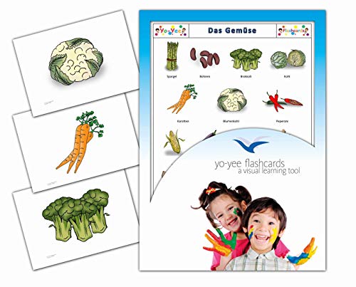 Yo-Yee Flashcards Bildkarten zur Sprachförderung - Gemüse - Erweitere spielerisch Grundwortschatz, Satzbau und Grammatik - Inklusive Spielideen und Einsatzmöglichkeiten von Yo-Yee Flashcards