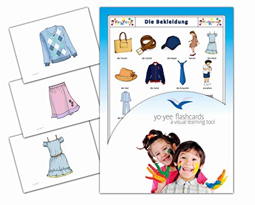Yo-Yee Flashcards Bildkarten zur Sprachförderung - Kleidung - Erweitere spielerisch Grundwortschatz, Satzbau und Grammatik - Inklusive Spielideen und Einsatzmöglichkeiten von Yo-Yee Flashcards