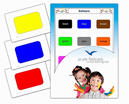 Yo-Yee Flashcards Bildkarten zur Sprachförderung in Englisch - Farben - Erweitere spielerisch Grundwortschatz, Satzbau und Grammatik - Inklusive Spielideen und Einsatzmöglichkeiten von Yo-Yee Flashcards