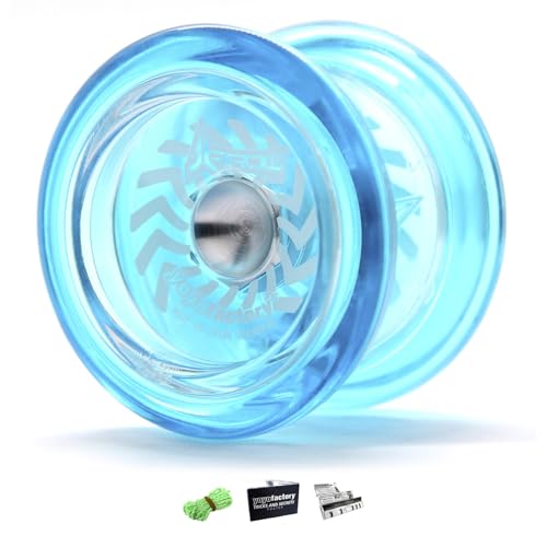 YoYo Factory Arrow JoJo mit 2 Kugellagern – Anfänger & Profi Yoyo – Lernspielzeug für Kinder ab 6 Jahren – JoJo mit Leerlauf – Fidget Toy für Tricks - Blau YoYo Factory Arrow JoJo mit 2 Kugellagern – Anfänger & Profi Yoyo – Lernspielzeug für Kinder ab 6 Jahren – JoJo mit Leerlauf – Fidget Toy für Tricks - Blau von YoYo Factory