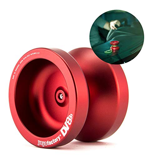 YoyoFactory DV888 Profi Metall Yo-Yo Mit Kugellager & Schnur - ROT (Ideal für Anfänger, Moderne Leistung Yoyo, Schnelle Rotation Metall Kugellager, Schnur und Anleitung Enthalten) von YoYoFactory