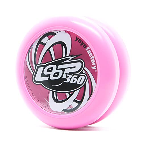 YoyoFactory Loop 360 Yo-Yo - ROSA (Ideal für Anfänger, Moderne Leistung Yoyo, Metall Kugellager, Schnur und Anleitung Enthalten) von YoYo Factory