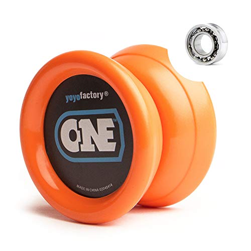 YoyoFactory ONE Yo-Yo - ORANGE (Vom Anfänger Zum Profi, Moderne Leistung YoYo, Metall Kugellager, Schnur und Anleitung Enthalten) von YoYo Factory