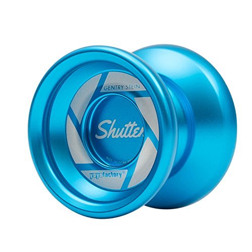 YoyoFactory Shutter Profi Yo-Yo von Weltmeister - BLAU (Fortgeschrittenes YoYo, Schnur und Anleitung Enthalten) von YoYo Factory