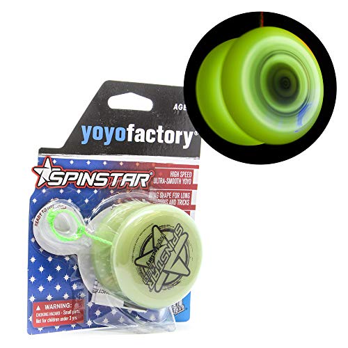 YoyoFactory SPINSTAR LED Yo-yo - GRÜN (Leuchtendes JoJo, Ideal für Anfänger, Schnur und Batterien Enthalten, Moderne Leistung Jo-Jo) von YoYo Factory