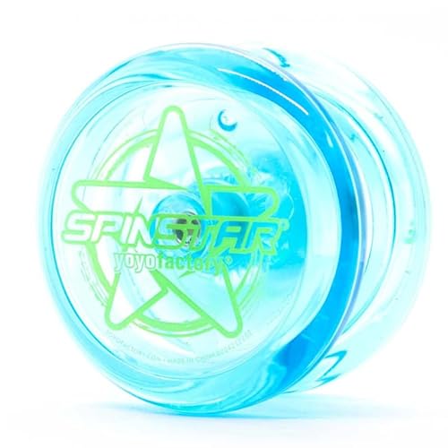 YoyoFactory SPINSTAR Yo-Yo - BLAU (Ideal für Anfänger, Moderne Leistung YoYo, Schnur und Anleitung Enthalten) von YoYo Factory