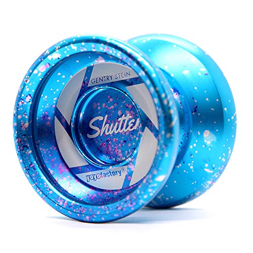 YoyoFactory Shutter Profi Yo-Yo von Weltmeister - Galaxy (Fortgeschrittenes YoYo, Schnur und Anleitung Enthalten) von YoYo Factory
