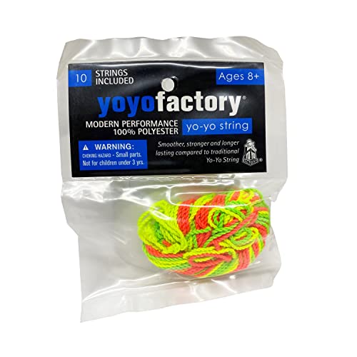 YoyoFactory YO-YO Schnur – 10 Stück, Mehrfarbig, passend für alle Yoyos von YoYoFactory