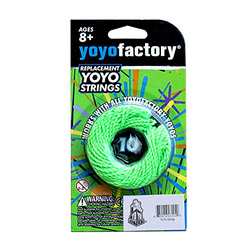 YoyoFactory Yo-Yo SCHNURE - 10 Stücke (Grün Farbe, Für Alle Yoyos) von YoYo Factory