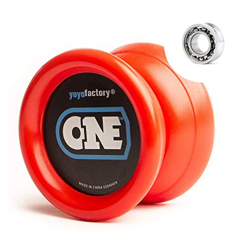 YoyoFactory ONE Yo-Yo - ROT (Vom Anfänger Zum Profi, Moderne Leistung YoYo, Metall Kugellager, Schnur und Anleitung Enthalten) von YoYo Factory