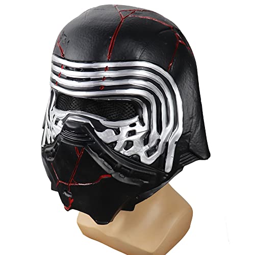 Yodeal Kylo Ben Solo Maske Latex Helm Cosplay Halloween für Erwachsene (Blutnarbe) von Yodeal
