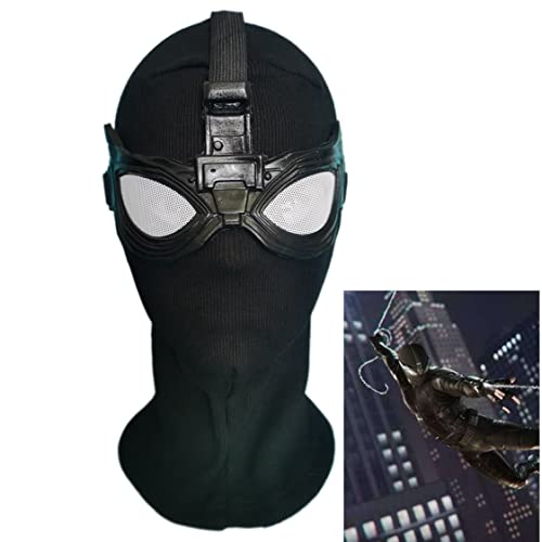 Yodeal Superhero Spiderman Maske Kopfbedeckungen Cosplay Kostüm Erwachsene Kinder (Schwarz), Einheitsgröße von Yodeal
