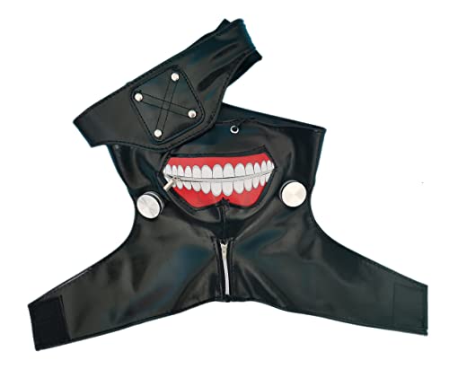 Yodeal Ghoul Kaneki Ken Maske 3D Reißverschluss PU Leder Kostüm Cosplay Halloween Yodeal Ghoul Kaneki Ken Maske 3D Reißverschluss PU Leder Kostüm Cosplay Halloween von Yodeal