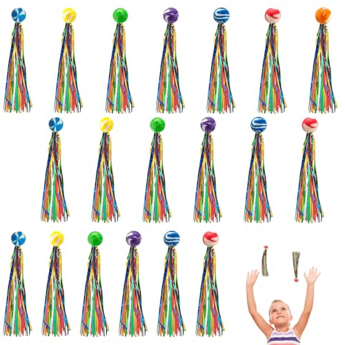 Yodwg 20 Stück Hüpfbälle für Kinder, Springball Gummiball Spielzeug, Bouncy Ball Mini, Bunte Gummiball Spielzeug, Geeignet für Partys, Homecoming Geschenke, Spielzeug von Yodwg