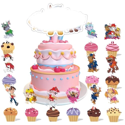 13 Stück Cartoon Dog Geburtstag Cake Topper Kuchen Deko,Muffins Dessert Decoration, Kawaii Cupcake Topper Deko,Happy Birthday Tortendeko,Anime Thema Party Kuchen Dekoration, für Kinder Jungen Mädchen 13 Stück Cartoon Dog Geburtstag Cake Topper Kuchen Deko,Muffins Dessert Decoration, Kawaii Cupcake Topper Deko,Happy Birthday Tortendeko,Anime Thema Party Kuchen Dekoration, für Kinder Jungen Mädchen von Yoimckay