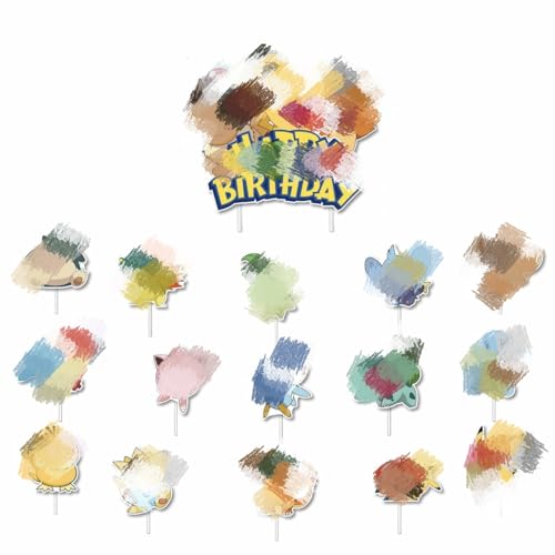16 Pcs Cartoon Geburtstag Cake Topper Kuchen Deko,Cute Anime Party Kuchen Dekoration Animal Cupcake Toppers Geburtstagsfeier,Geburtstagsdeko Torte Muffin Deko Themenpartys für Kinder Junge Mädchen 16 Pcs Cartoon Geburtstag Cake Topper Kuchen Deko,Cute Anime Party Kuchen Dekoration Animal Cupcake Toppers Geburtstagsfeier,Geburtstagsdeko Torte Muffin Deko Themenpartys für Kinder Junge Mädchen von Yoimckay