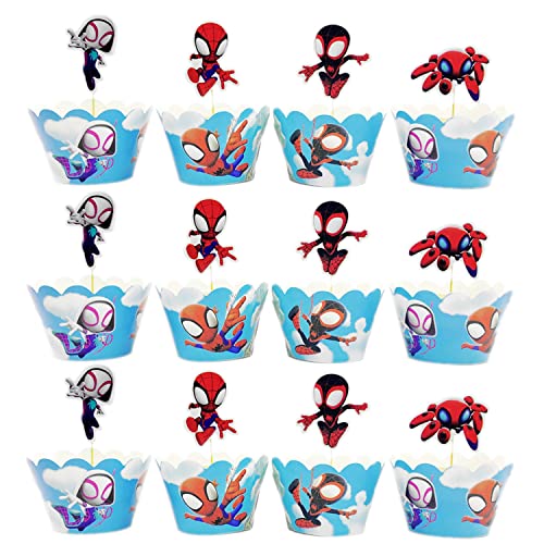24 Stück Cool Spinne Cartoon Tortenaufsätze für Kinder,Anime Spider Animal Karikatur Kuchenaufsätze Cupcakes Geburtstagskuchen und Muffins,Held Tortendeko Thema Partyzubehör Tortenaufleger 24 Stück Cool Spinne Cartoon Tortenaufsätze für Kinder,Anime Spider Animal Karikatur Kuchenaufsätze Cupcakes Geburtstagskuchen und Muffins,Held Tortendeko Thema Partyzubehör Tortenaufleger von Yoimckay