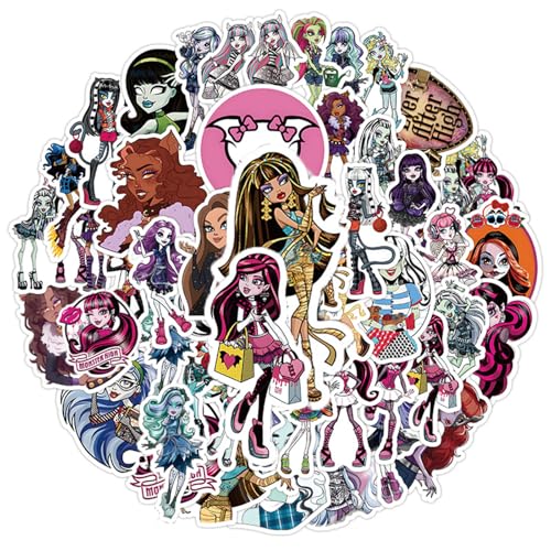 50 Stück Cartoon Aufkleber Pack Anime Sticker Set wasserdichte Vinyl Sticker für Laptop Kinder Autos Motorrad Fahrrad Skateboard Gepäck Koffer Computer Aufkleber Graffiti Decal von Yoimckay