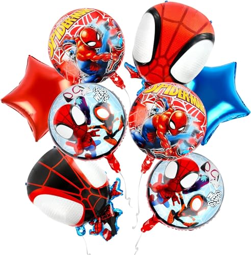 8 Stück Ballons Geburtstag Folienballons Geburtstag Kinder, Niedliche Cartoon-Ballons,Party Luftballons Helium Folienballon Kindergeburtstag Luftballons für Jungen von Yoimckay