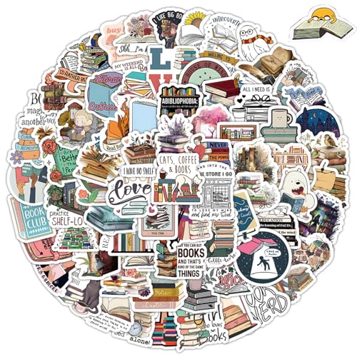 Yoimckay 100 Stück Reading Aufkleber Bücher, Buchaufkleber Stickers Kinder Vinyl Wasserdicht Stickers für Wasserflaschen, Bookish Buch Zubehör Laptop, Skateboard, Telefon, Helme, Teenager, Lehrer Yoimckay 100 Stück Reading Aufkleber Bücher, Buchaufkleber Stickers Kinder Vinyl Wasserdicht Stickers für Wasserflaschen, Bookish Buch Zubehör Laptop, Skateboard, Telefon, Helme, Teenager, Lehrer von Yoimckay