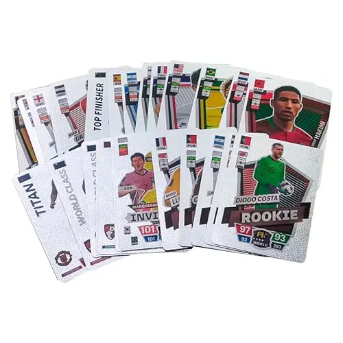 Yoimckay 55 Blatt Fußballkarten, Fußballkarten der Weltmeisterschaft, Fußballkarten Die Kollektion, Sammelkarten und Simulationskarten für Kinder, Jugendliche und Erwachsene Yoimckay 55 Blatt Fußballkarten, Fußballkarten der Weltmeisterschaft, Fußballkarten Die Kollektion, Sammelkarten und Simulationskarten für Kinder, Jugendliche und Erwachsene von Yoimckay