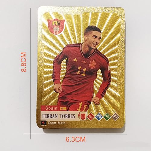 Yoimckay 55 x Fußball Karten Fussballkarten Color Edition Kartenspiel, UEFA Champions League Gold Fußballkarten für Fußballfans und Sammler Kinder Jugendliche und Erwachsene Party Geburtstag Hochzeit Yoimckay 55 x Fußball Karten Fussballkarten Color Edition Kartenspiel, UEFA Champions League Gold Fußballkarten für Fußballfans und Sammler Kinder Jugendliche und Erwachsene Party Geburtstag Hochzeit von Yoimckay