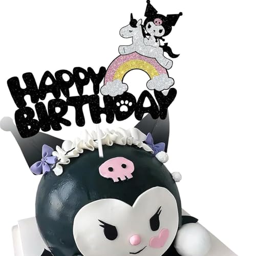 Yoimckay Kuroii Kuchendekoration für Kinder, Cartoon-Deko, Geburtstag, Cake Toppers, Happy Birthday Dekoration Kuchen, Party Supplies, Deko Geburtstag für Kinder Mädchen Yoimckay Kuroii Kuchendekoration für Kinder, Cartoon-Deko, Geburtstag, Cake Toppers, Happy Birthday Dekoration Kuchen, Party Supplies, Deko Geburtstag für Kinder Mädchen von Yoimckay