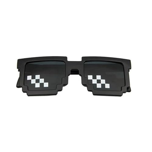 Yoimckay Mosaik-Sonnenbrille, coole Brille, Pixel-Sonnenbrille, lustige Mosaikbrille, schwarze Sonnenbrille, Foto-Requisiten für Jungen und Mädchen Erwachsene, Schwarz Yoimckay Mosaik-Sonnenbrille, coole Brille, Pixel-Sonnenbrille, lustige Mosaikbrille, schwarze Sonnenbrille, Foto-Requisiten für Jungen und Mädchen Erwachsene, Schwarz von Yoimckay