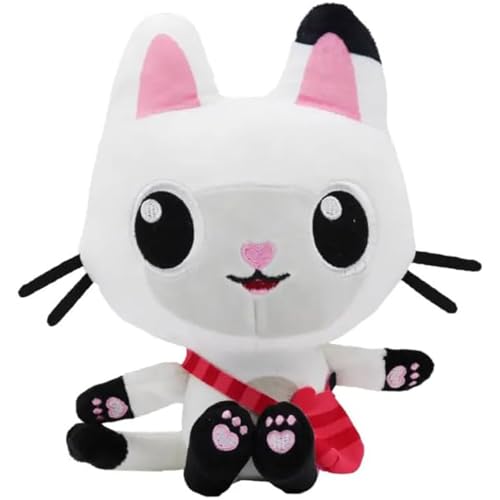 Yoimckay Plüsch-Katze, Weiß, niedliches Cartoon-Ouet, Plüschfigur, Katze, Tiere, weiches Plüschkissen, Geburtstag, Geschenk für Jungen und Mädchen Yoimckay Plüsch-Katze, Weiß, niedliches Cartoon-Ouet, Plüschfigur, Katze, Tiere, weiches Plüschkissen, Geburtstag, Geschenk für Jungen und Mädchen von Yoimckay