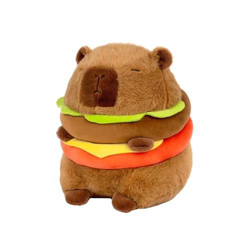 Yoimckay Plüschspielzeug Capybara, Kinder, Cartoon, niedliche Plüschpuppe, Hamburger Capybara, gefüllt, Simulation, Geburtstag, Geschenk für Jungen und Mädchen Yoimckay Plüschspielzeug Capybara, Kinder, Cartoon, niedliche Plüschpuppe, Hamburger Capybara, gefüllt, Simulation, Geburtstag, Geschenk für Jungen und Mädchen von Yoimckay