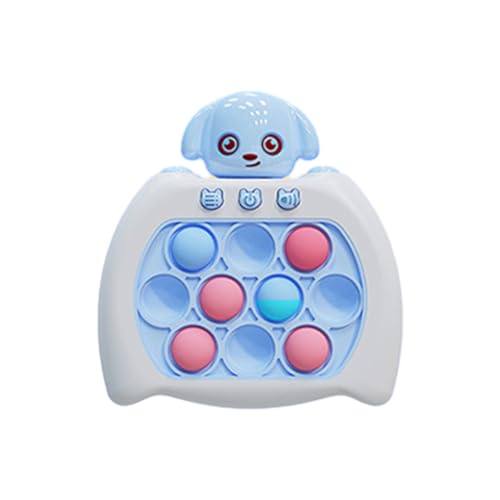 Yokawe Mini-Push-Bubble-Spielkonsole, leuchtendes Zappel-Schnell-Push-Spiel, Stressabbau-Zappelspielzeug für 6-, 7-, 8- und 9-jährige Kinder Blau von Yokawe