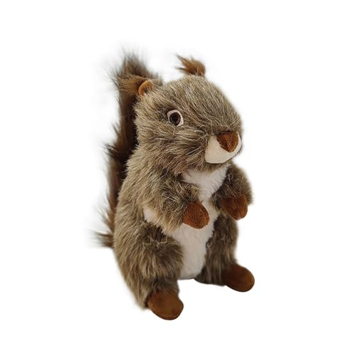 Plüsch Eichhörnchen Stofftier | Kuscheliges weiches Eichhörnchen-Spielzeug für Kinder und Erwachsene, Weihnachts- und Geburtstagsgeschenk für Jungen im Alter von 3, 4, 5 und 6 Jahren Eichhörnch von Yokawe