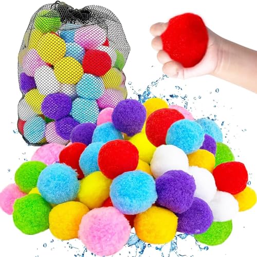 Wiederverwendbare Wasserbälle, Soaker Wiederverwendbare Ballons für den Außenbereich, weiche Baumwolle, Sommeraktivitäten für Kinder und Erwachsene, J von Yokawe