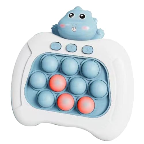 Yokawe Bubble Push-Spiel mit 4 Modi, Light Up Press Puzzle-Spiel, schnelles Push Bubble Sensory Fidget Toy Blau von Yokawe