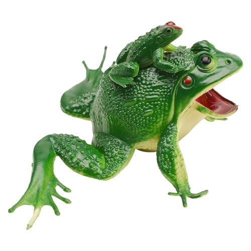 Yokawe Quietschendes Frosch-Quetschspielzeug, 1 Packung, Stressabbau-Tierfroschspielzeug, das EIN Geräusch Macht, Zappelspielzeug für Jungen A Grün von Yokawe