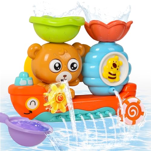 Yokuni Badewannenspielzeug, Badespielzeug Baby mit Zwei leistungsstarken Saugnäpfen, Baby Wasserspielzeug funktioniert ohne Batterien und hält für 1, 2, 3, 4 Jahre alte Boys and Girls Yokuni Badewannenspielzeug, Badespielzeug Baby mit Zwei leistungsstarken Saugnäpfen, Baby Wasserspielzeug funktioniert ohne Batterien und hält für 1, 2, 3, 4 Jahre alte Boys and Girls von Yokuni