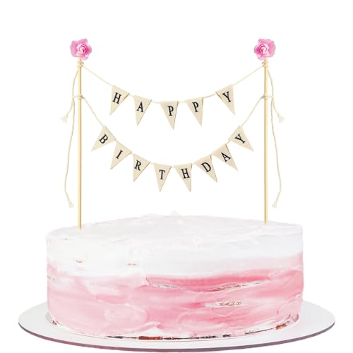 Wimpelketten Torten Topper Cake Topper Banner Happy Birthday Tortendeko für Geburtstage Hochzeiten Partydekorationen Kuchen Desserts Wimpelketten Torten Topper Cake Topper Banner Happy Birthday Tortendeko für Geburtstage Hochzeiten Partydekorationen Kuchen Desserts von Yolev