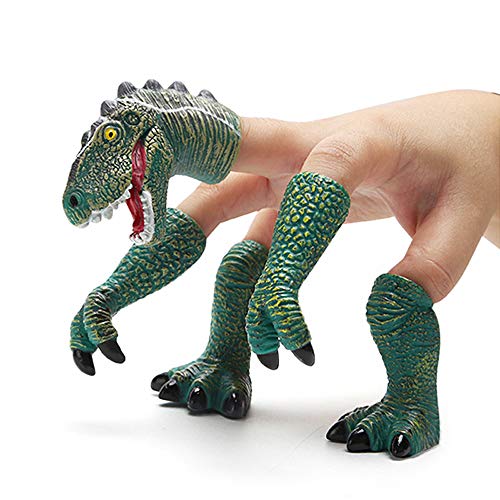 Yolococa Dinosaurier Fingerpuppe T-rex Puppen Dinosaurier Spielzeug Tier Handpuppen für Kinder von Yolococa