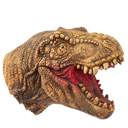 Yolococa Handpuppe Spielzeug,Weiches Gummi Realistischer Raubvogel-Dinosaurier-Kopf Tyrannosaurus Rex T-Rex von Yolococa