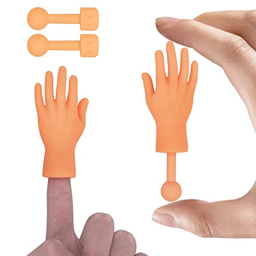 Yolococa Portable - 2 Stück Tiny Hands mit Griff Kleine Hände Fingerpuppen Tiny Hands Mini Finger Hände Spiel Scherzartikel von Yolococa
