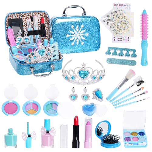 Yolyoo Kinderschminke Set Mädchen Waschbar Schminke Kinder Makeup Set mit Schminkkoffer Nicht giftige Real Make-up Set für Mädchen Kleinkinder Kosmetik Kits für Kind 5 6 7 8 9 10 Jahre Yolyoo Kinderschminke Set Mädchen Waschbar Schminke Kinder Makeup Set mit Schminkkoffer Nicht giftige Real Make-up Set für Mädchen Kleinkinder Kosmetik Kits für Kind 5 6 7 8 9 10 Jahre von Yolyoo