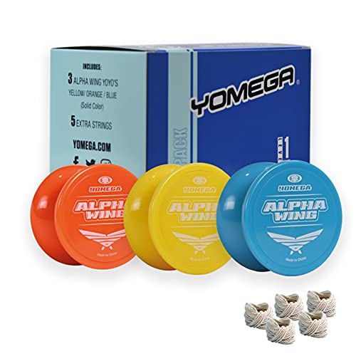 Yomega 3X Alpha Wing Yoyo, Fixed axle yo-yo Designed for Beginner. String Trick Play and Fixed axle Enthusiasts! (Classic) von Yomega