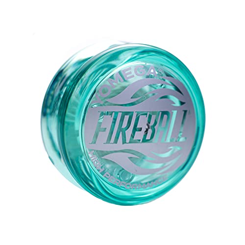 Yomega Fireball YoYo – leistungsstarkes, reaktionsfreies, transaxsives Yoyo, ideal für Saitentricks für fortgeschrittene Spieler zum Aufführen wie Profis + 2 Jo-Jo-Saiten (blaugrün) Yomega Fireball YoYo – leistungsstarkes, reaktionsfreies, transaxsives Yoyo, ideal für Saitentricks für fortgeschrittene Spieler zum Aufführen wie Profis + 2 Jo-Jo-Saiten (blaugrün) von Yomega